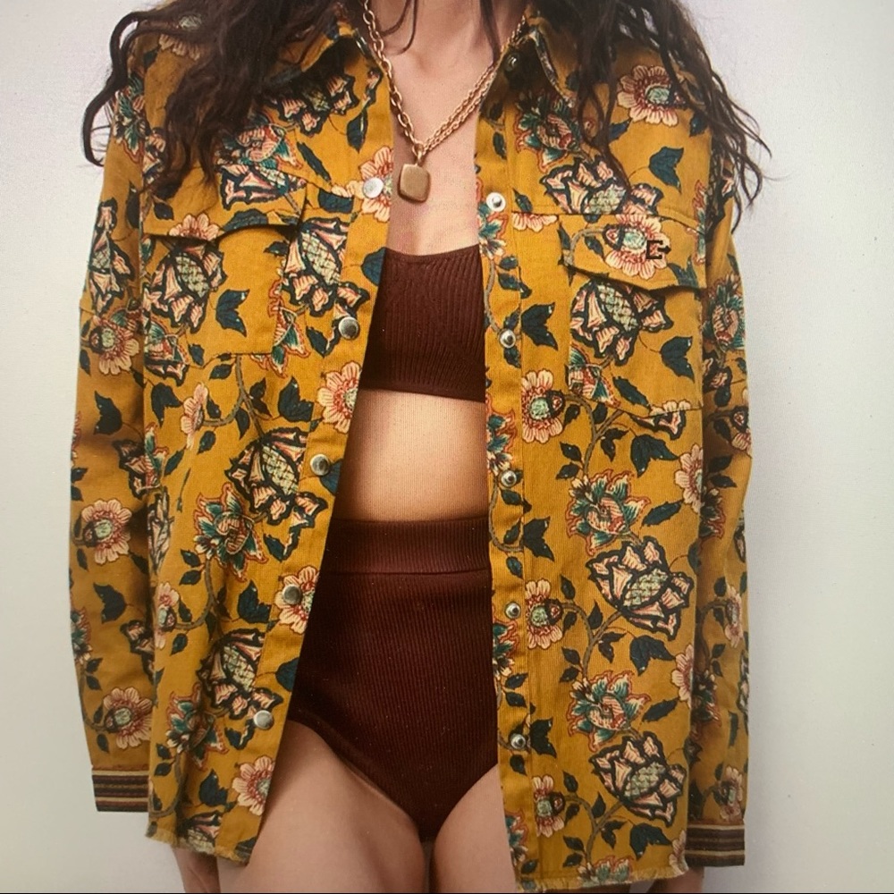 ISO Zara Printed Pocket Overshirt